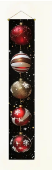 Christmas baubles banner