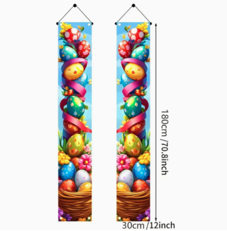 Banners with Easter eggs 01