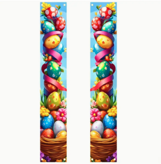 Banners with Easter eggs 01