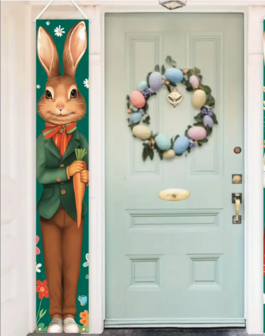 Banner Easter Bunny man