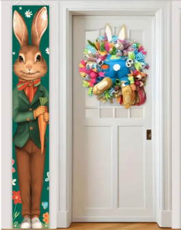 Banner Easter Bunny man
