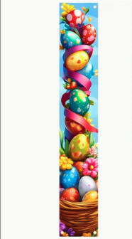 Banner with Easter eggs