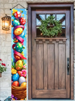 Banner with Easter eggs