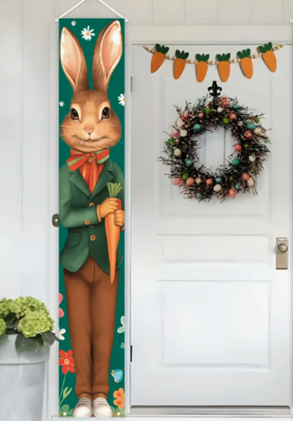 Banner Easter Bunny man