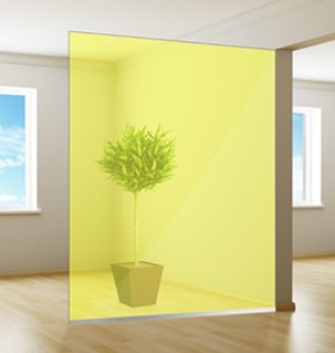 Colored Window Film | Transparent | Yellow