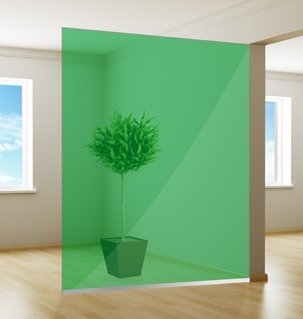 Colored Window Film | Transparent | Green