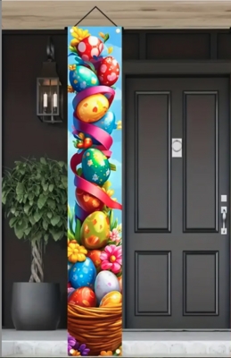 Banner with Easter eggs